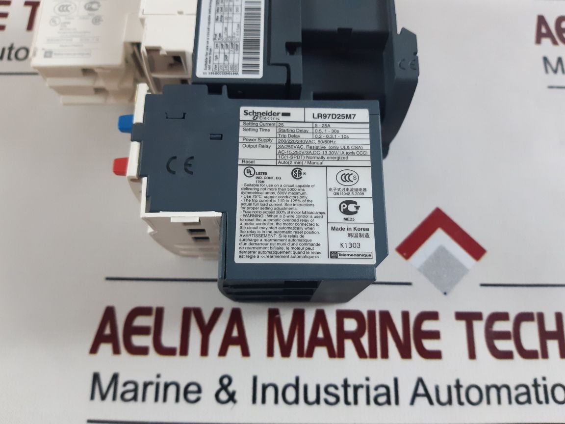 Schneider Lr97D25M7,Lc1D12 Contactor Overload Relay With Ladn 11 Contact Block