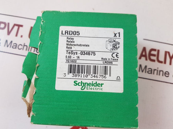 Schneider/Telemecanique Lrd05 Overload Relay 0.63-1A