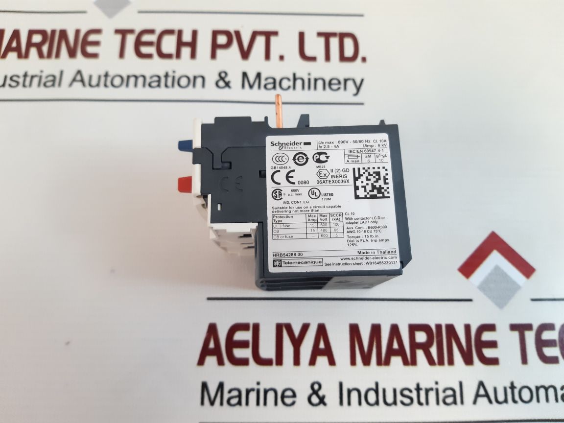Schneider Electric Lrd08 Thermal Overload Relay
