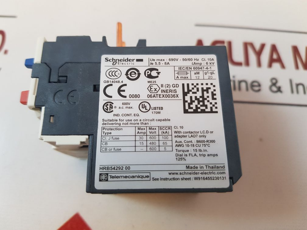 Schneider Electric Lrd12 Thermal Overload Relay
