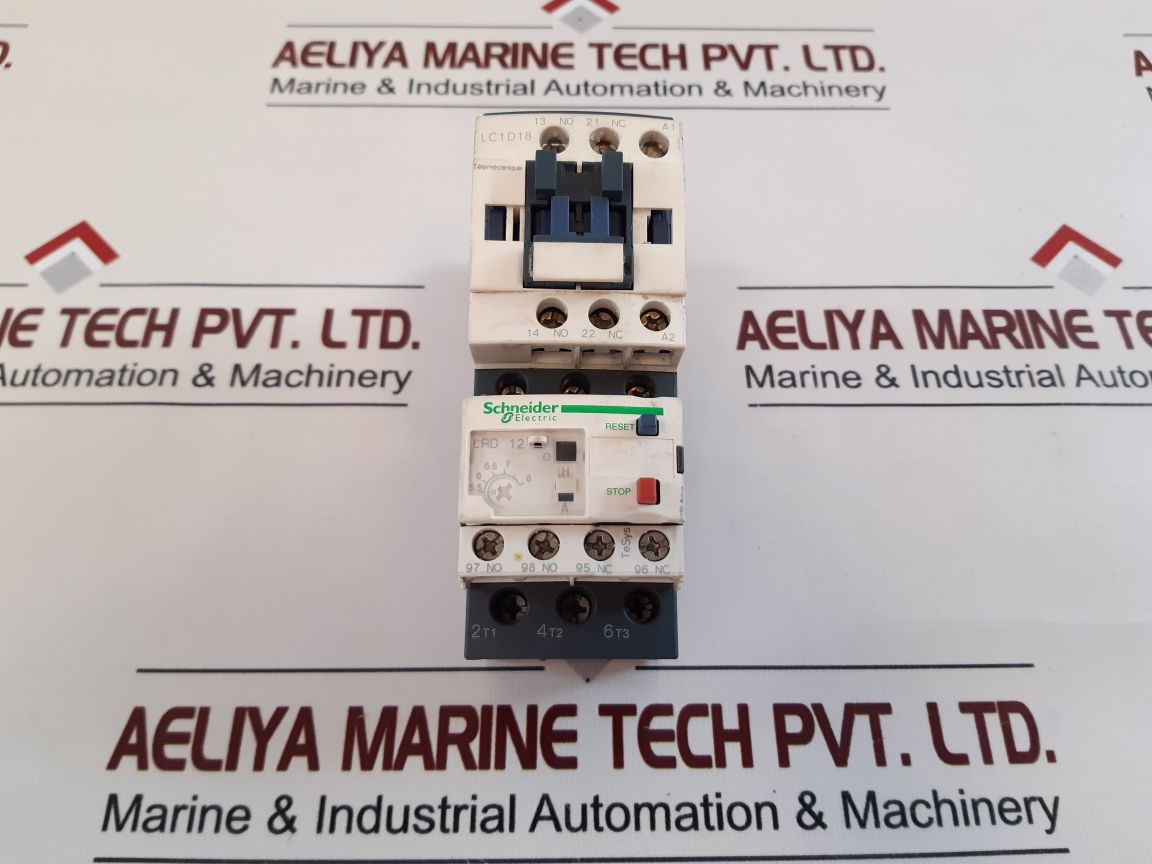 Schneider/Telemecanique Lrd12 Thermal Overload Relay With Lc1D18 Contactor