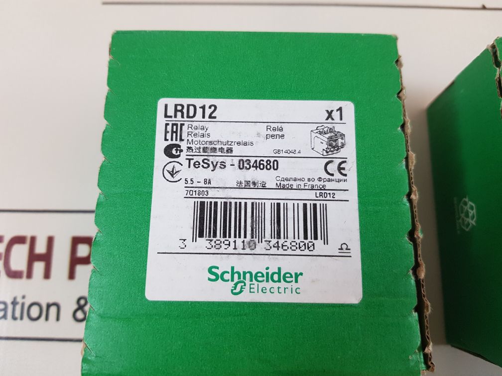 Schneider electric lrd12 thermal overload relay
