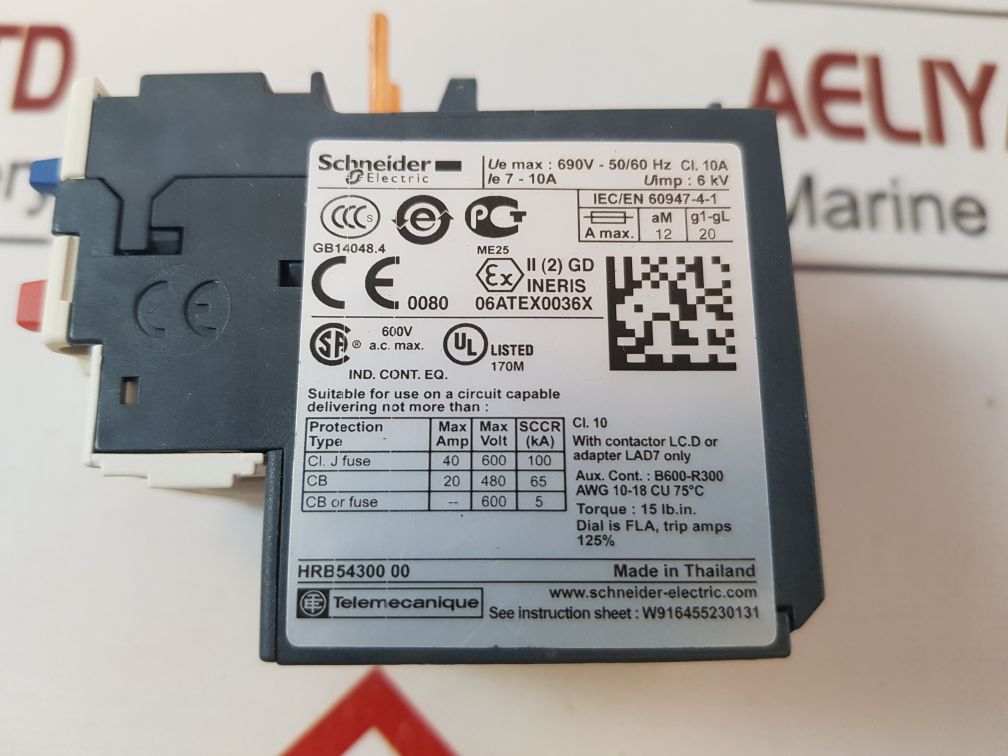 Schneider Electric Lrd14 Thermal Overload Relay
