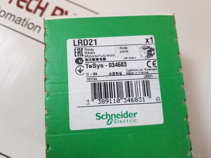 Schneider Electric Lrd21 Thermal Overload Relay