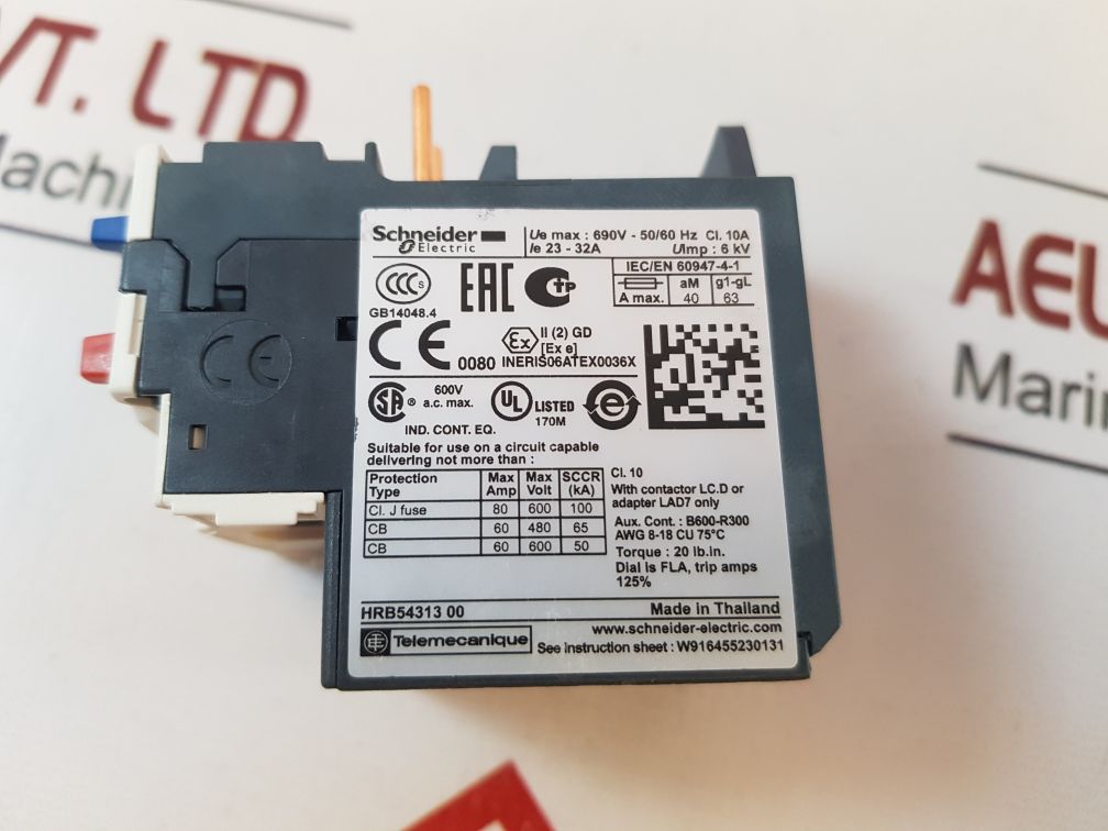Schneider Electric Lrd32 Thermal Overload Relay