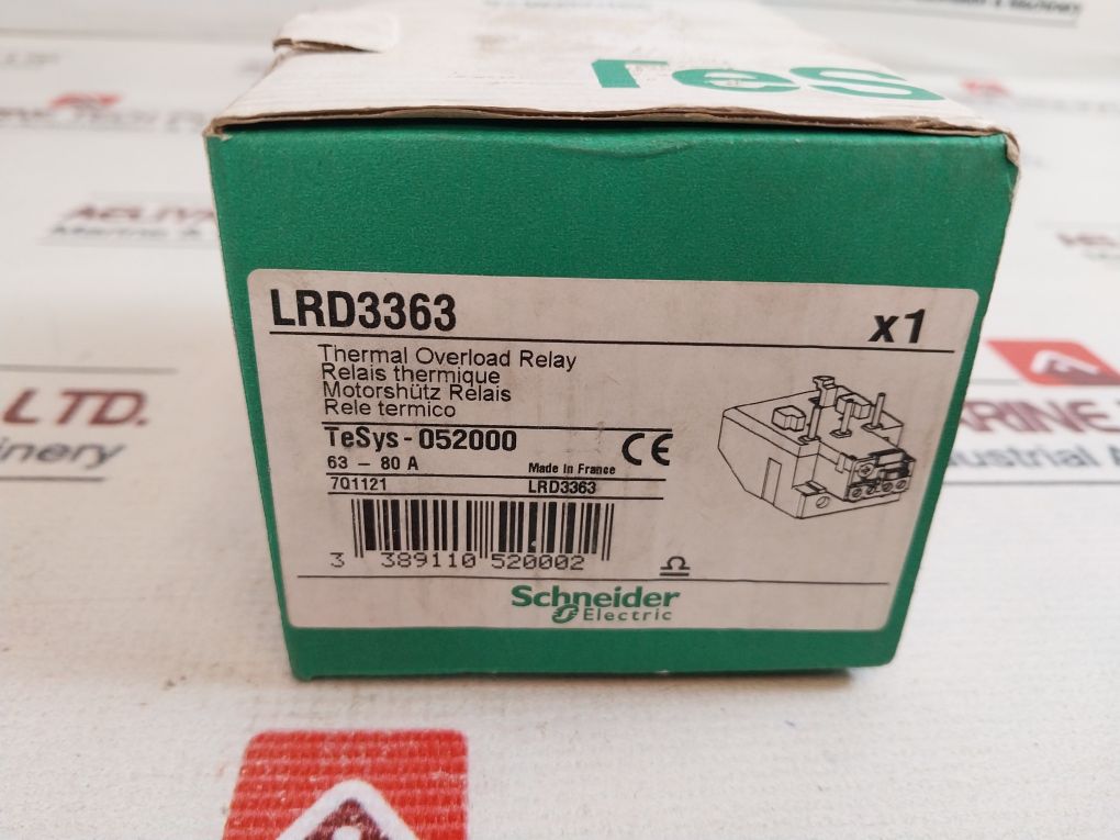 Schneider Electric Lrd3363 Thermal Overload Relay LRD3363