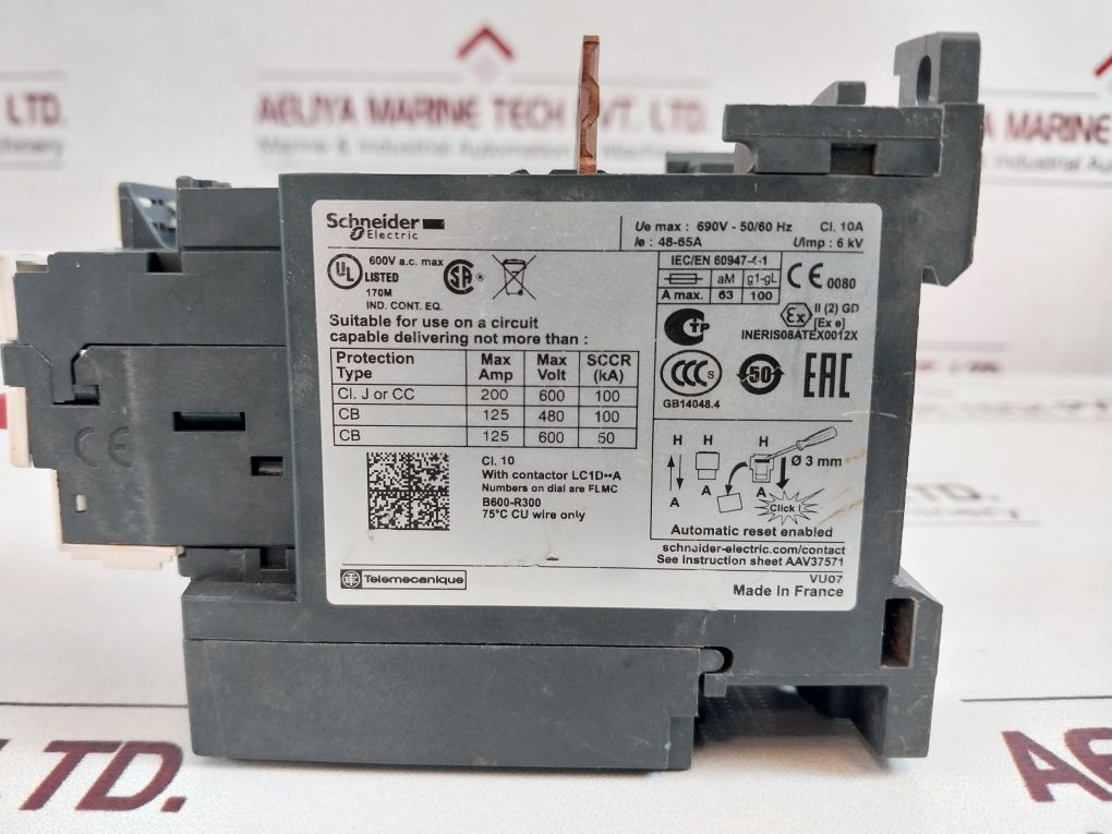 Schneider/Telemecanique Lrd365 Thermal Overload Relay