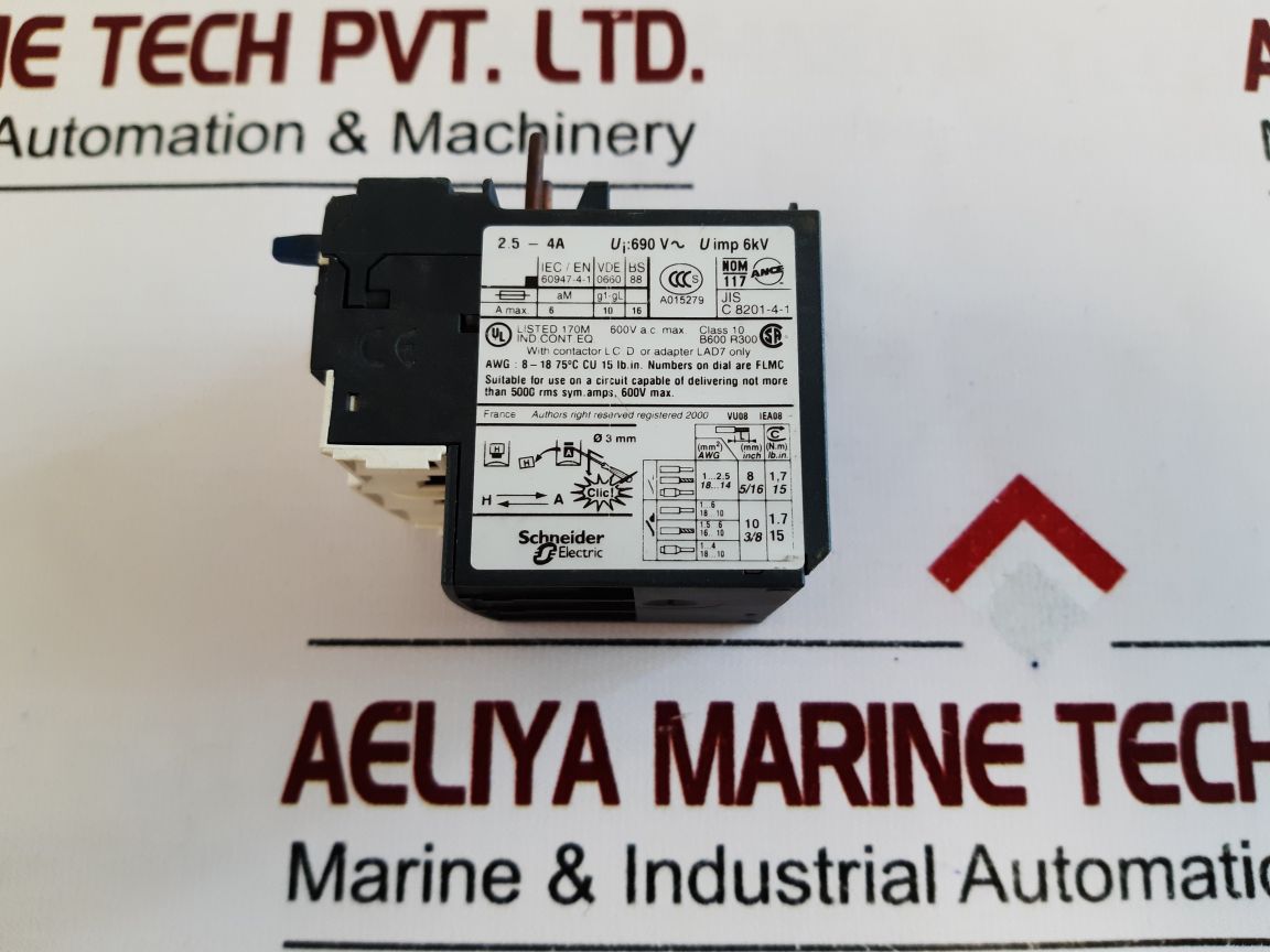Schneider Electric Lrd 08 Overload Relay