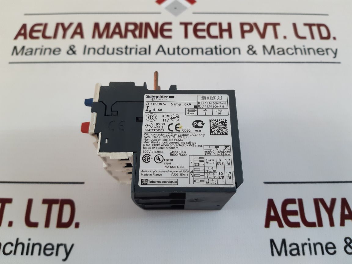 Schneider Electric Lrd 10 Thermal Overload Relay