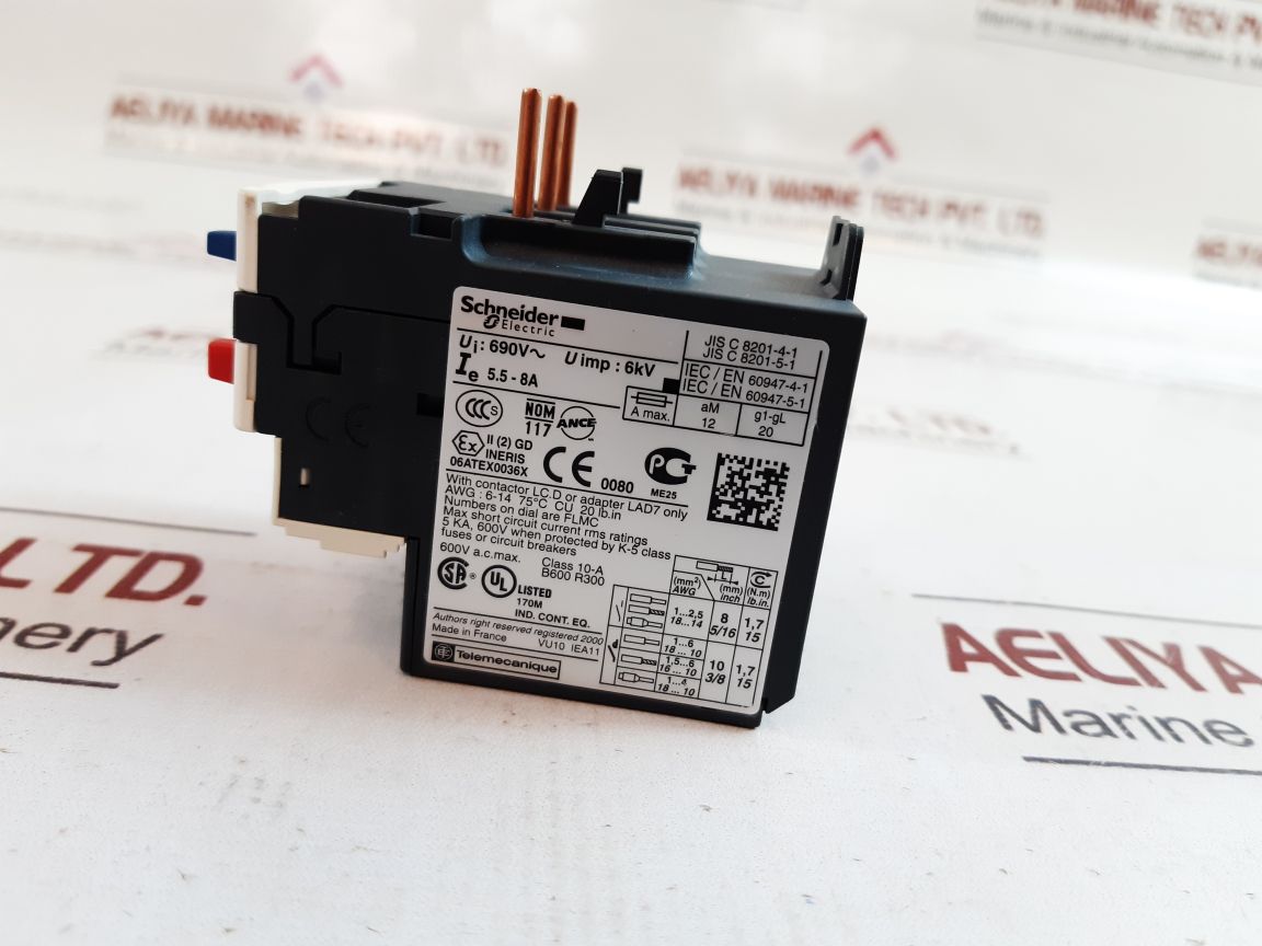 Schneider electric lrd 12 thermal overload relay