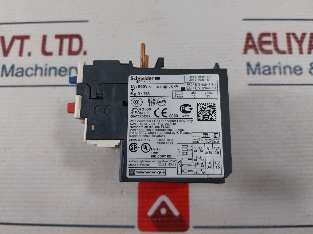 Schneider Electric Lrd 16 Thermal Overload Relay 690V~
