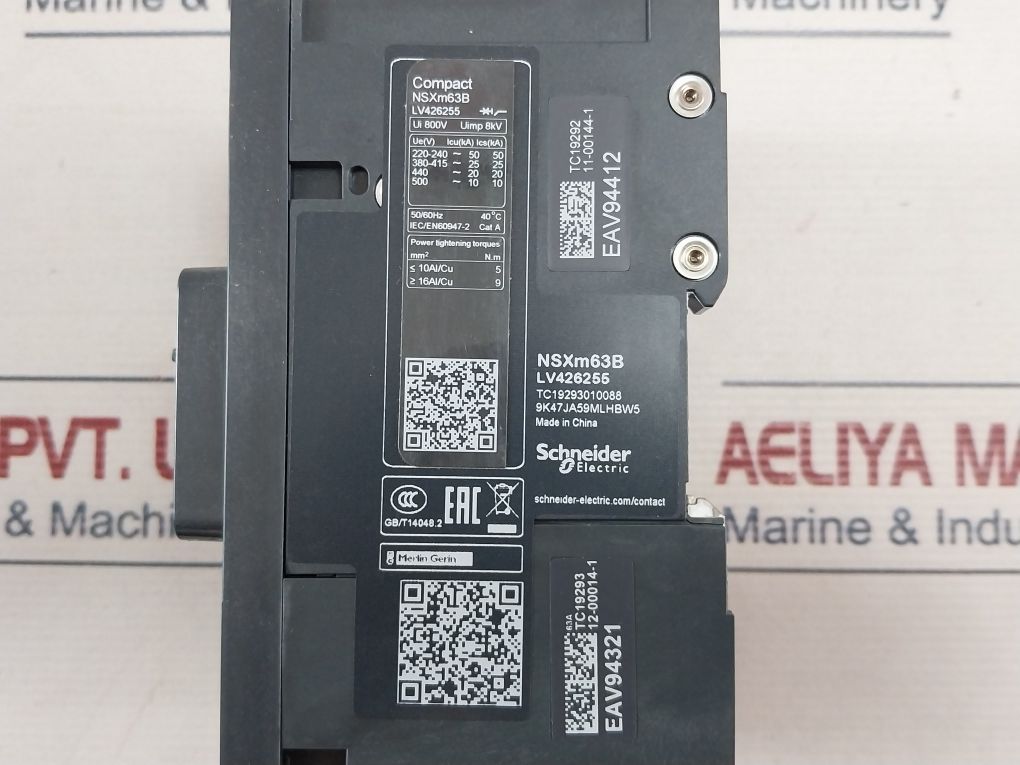 Schneider Electric Lv426255 Circuit Breaker 63A