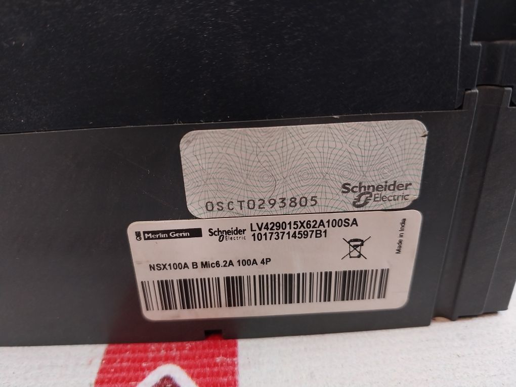 Schneider Electric Lv429015X62A100Sa Moulded Case Circuit Breaker