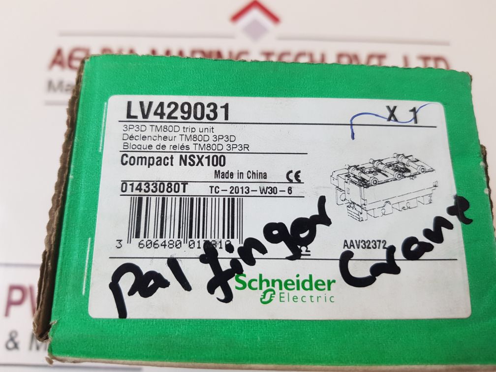 Schneider Electric Lv429031 Circuit Breaker Tm80D Trip Unit