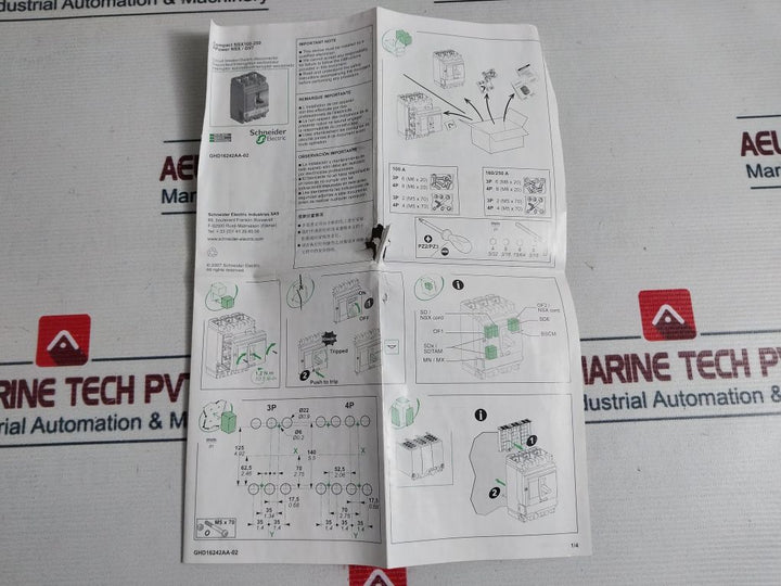 Schneider Electric Lv429741 Circuit Breaker Nsx 100F