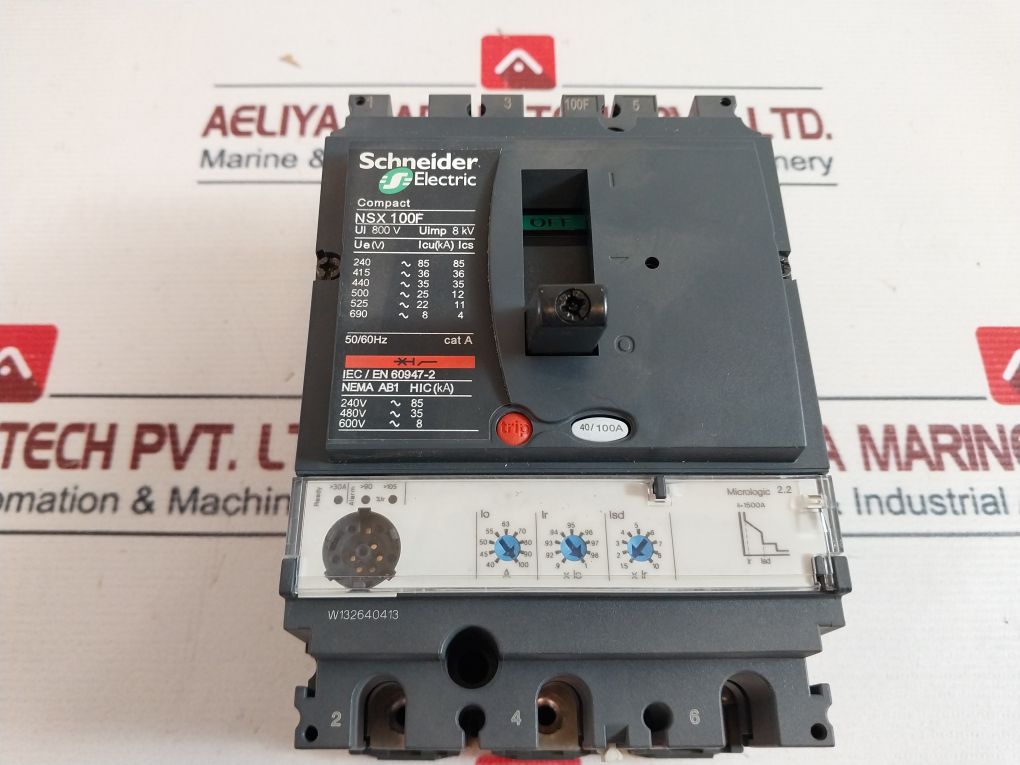 Schneider Electric Lv429770 Circuit Breaker Nsx 100F