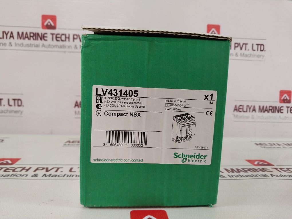 Schneider Electric Lv431405 Compact Nsx Circuit Breaker 800V 50/60Hz