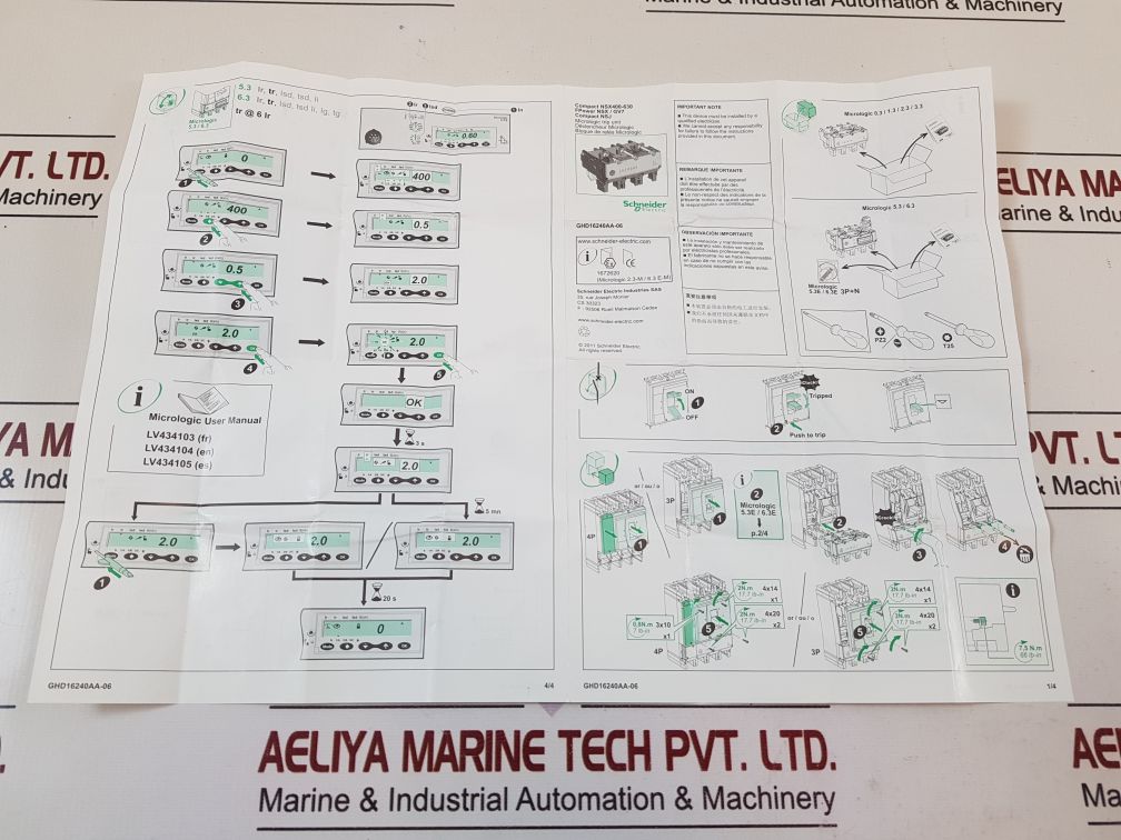 Schneider Electric Lv432081 Micrologic 2.3 Trip Unit