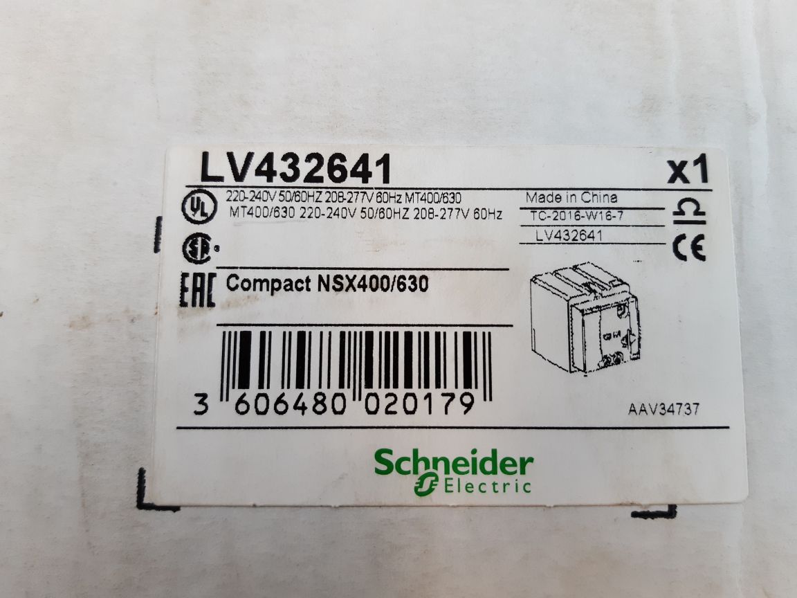 Schneider electric lv432641 motor mechanism