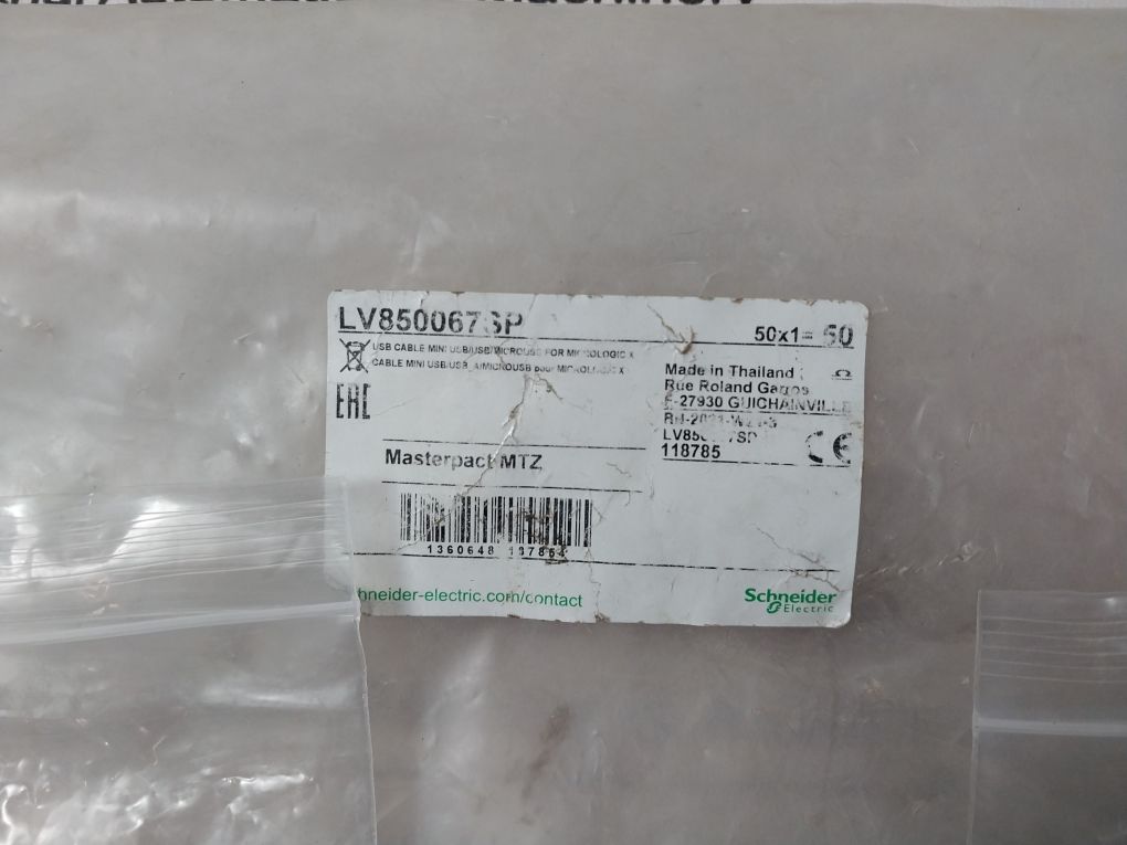 Schneider Electric Lv850067Sp Usb Cable (Mini Usb/Usb) For Micrologic X Kit