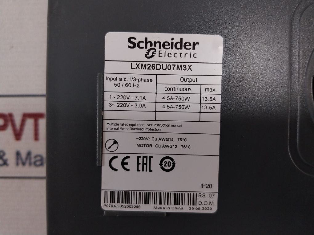 Schneider Electric Lxm26Du07M3X Motion Servo Drive