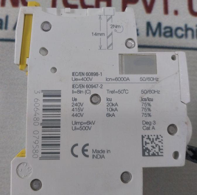 Schneider Electric Ic60N C 25A Circuit Breaker 400V 50/60Hz