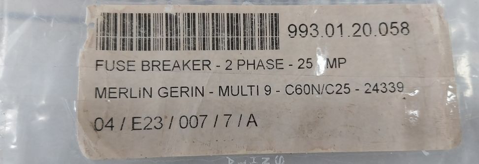 Schneider Electric Ic60N C 25A Circuit Breaker 400V 50/60Hz