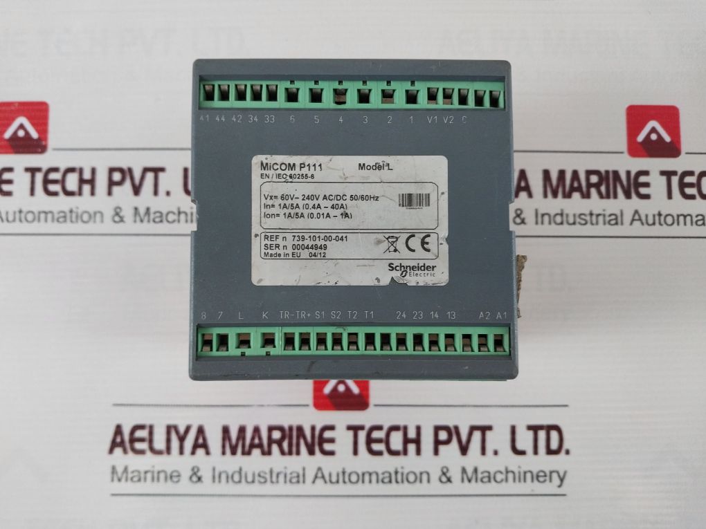 Schneider Electric Micom P111 Model L Current And Earth Fault Protection Relay