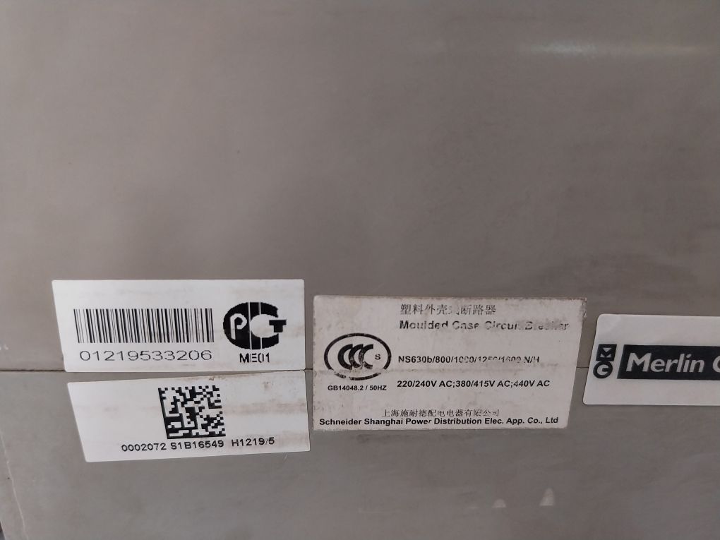 Schneider Electric Ns800N Moulded Case Circuit Breaker 800V