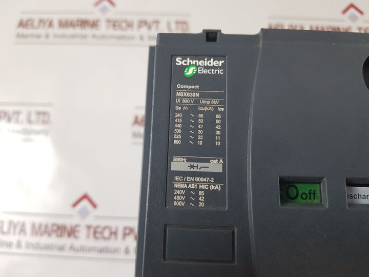 Schneider Electric Nsx630N Compact Circuit Breaker With Gcr_Nsx100_630
