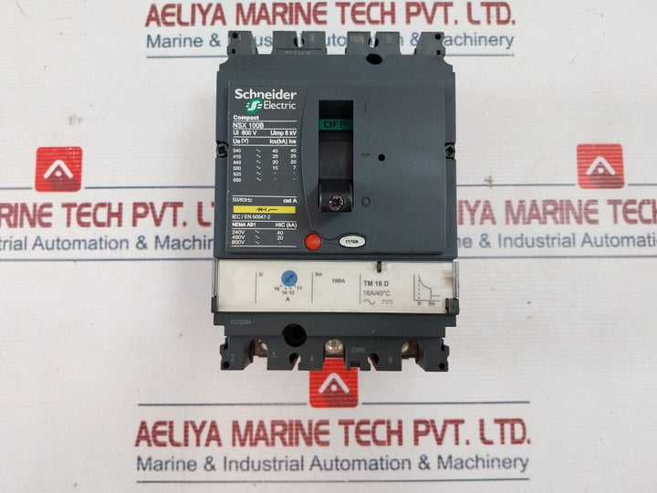Schneider Electric Nsx 100B Circuit Breaker