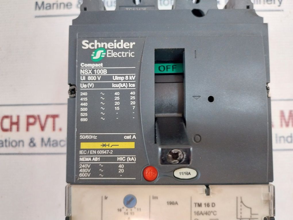 Schneider Electric Nsx 100B Circuit Breaker