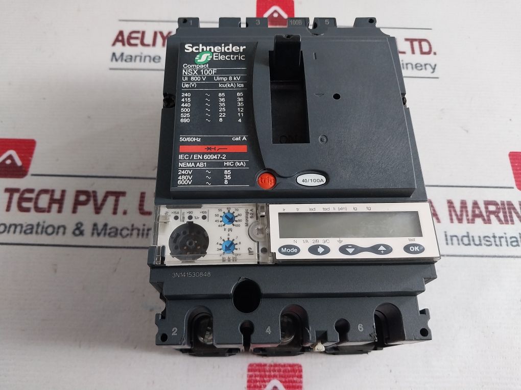 Schneider Electric Nsx 100F Circuit Breaker 100B