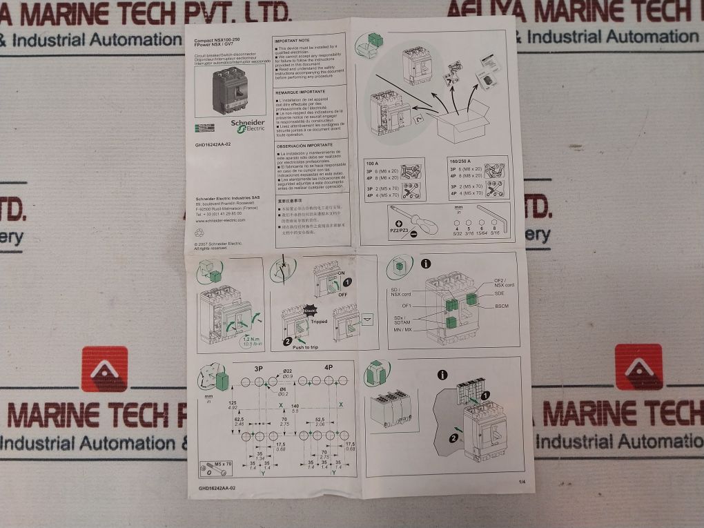 Schneider Electric Nsx 100F Circuit Breaker S11021