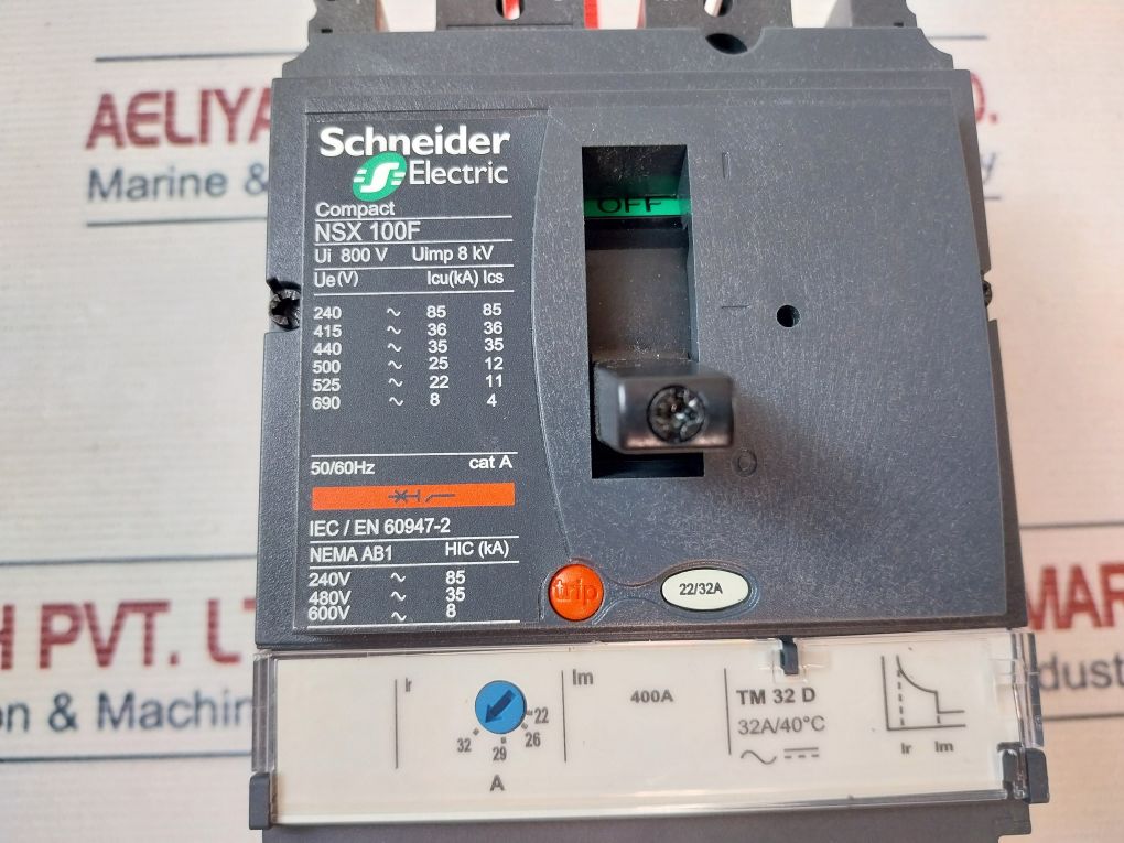 Schneider Electric Nsx 100F Circuit Breaker/Switch-disconnector Cat A