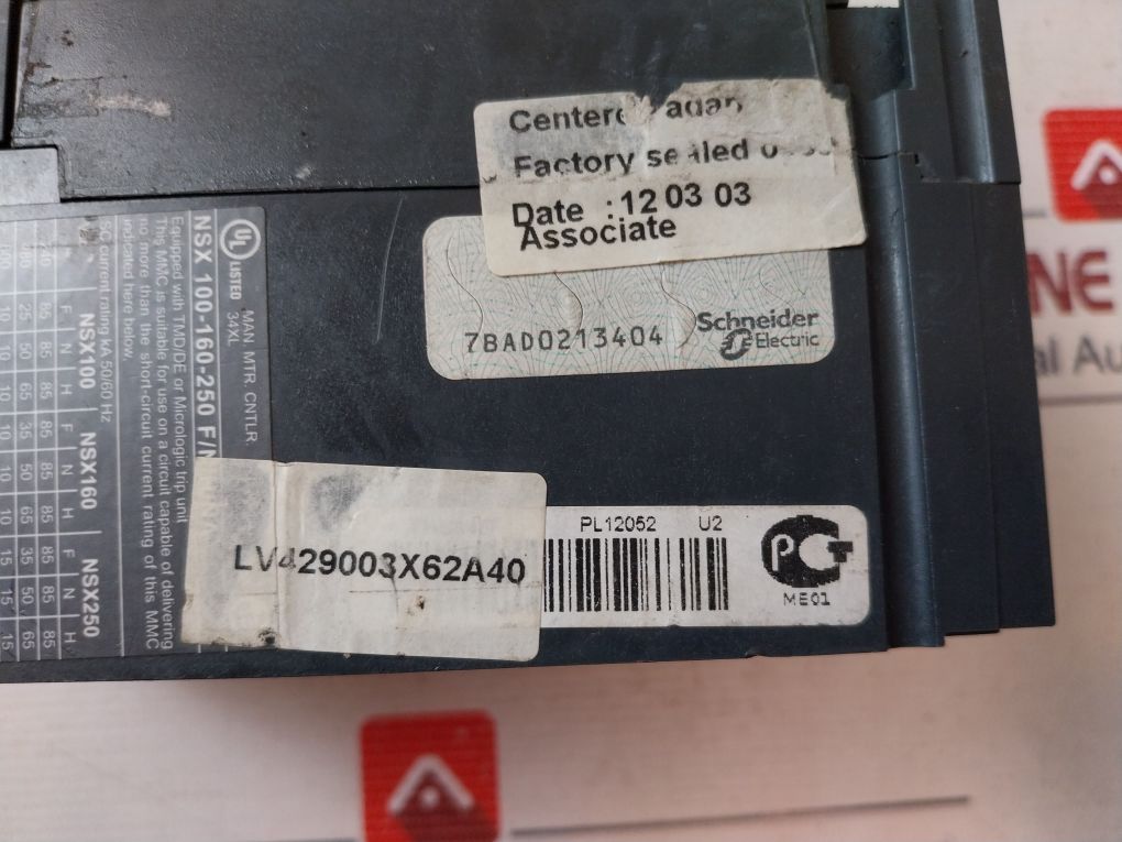 Schneider Electric Nsx 100F Compact Circuit Breaker