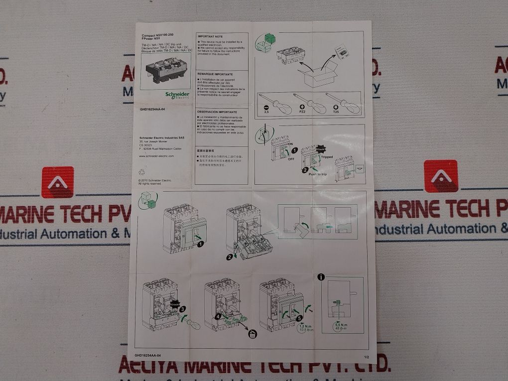 Schneider Electric Nsx 100N 800 V 