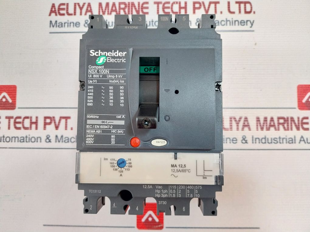 Schneider Electric Nsx 100N Circuit Breaker 800V 