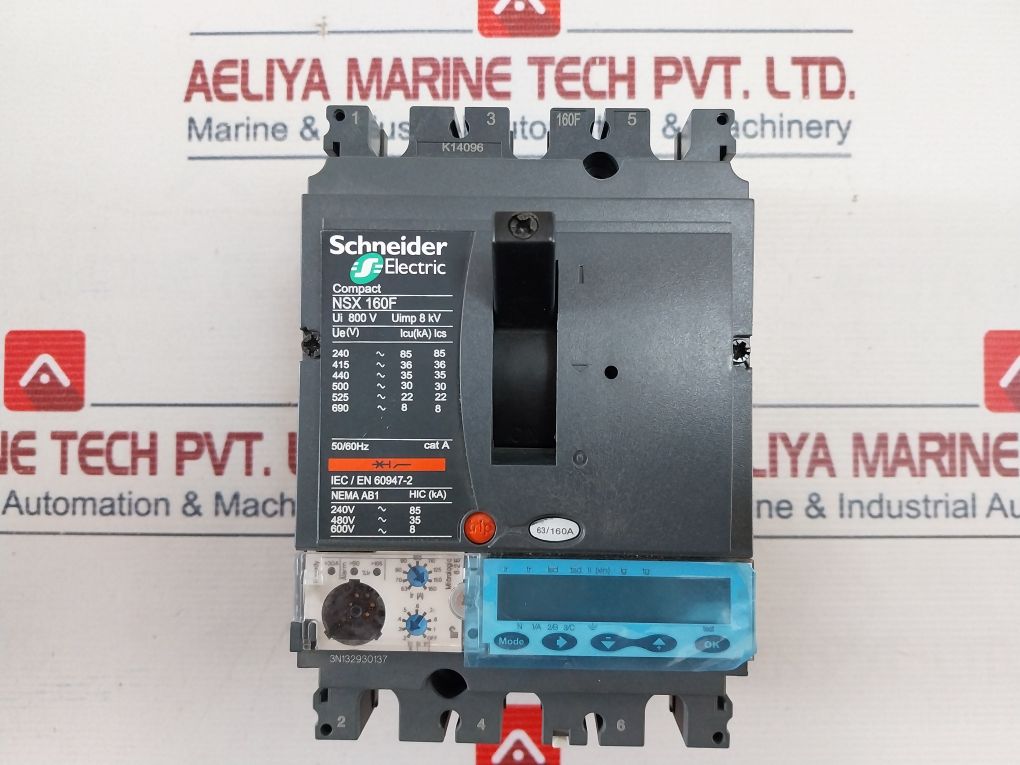 Schneider Electric Nsx 160F Circuit Breaker 50/60Hz