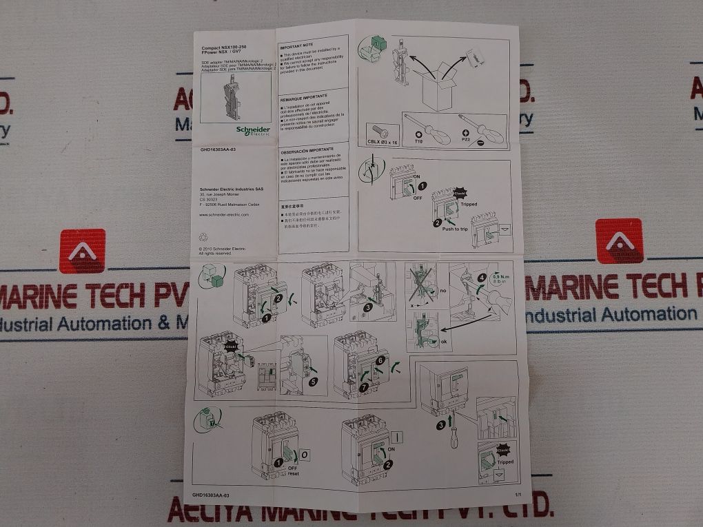 Schneider Electric Nsx 160F Circuit Breaker Lv430403X62E160