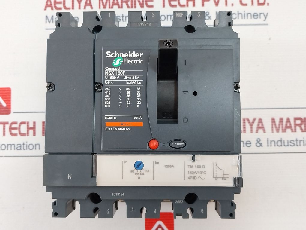 Schneider Electric Nsx 160F Moulded Case Circuit Breaker 160A