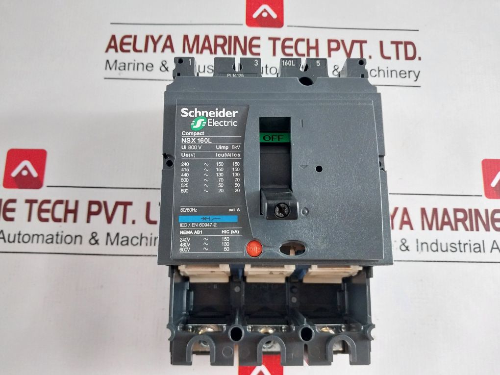 Schneider Electric Nsx 160L Compact Circuit Breaker 800V 50/60Hz