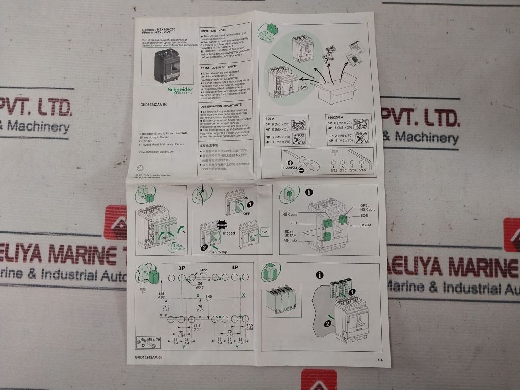 Schneider Electric Nsx 160N Circuit Breaker