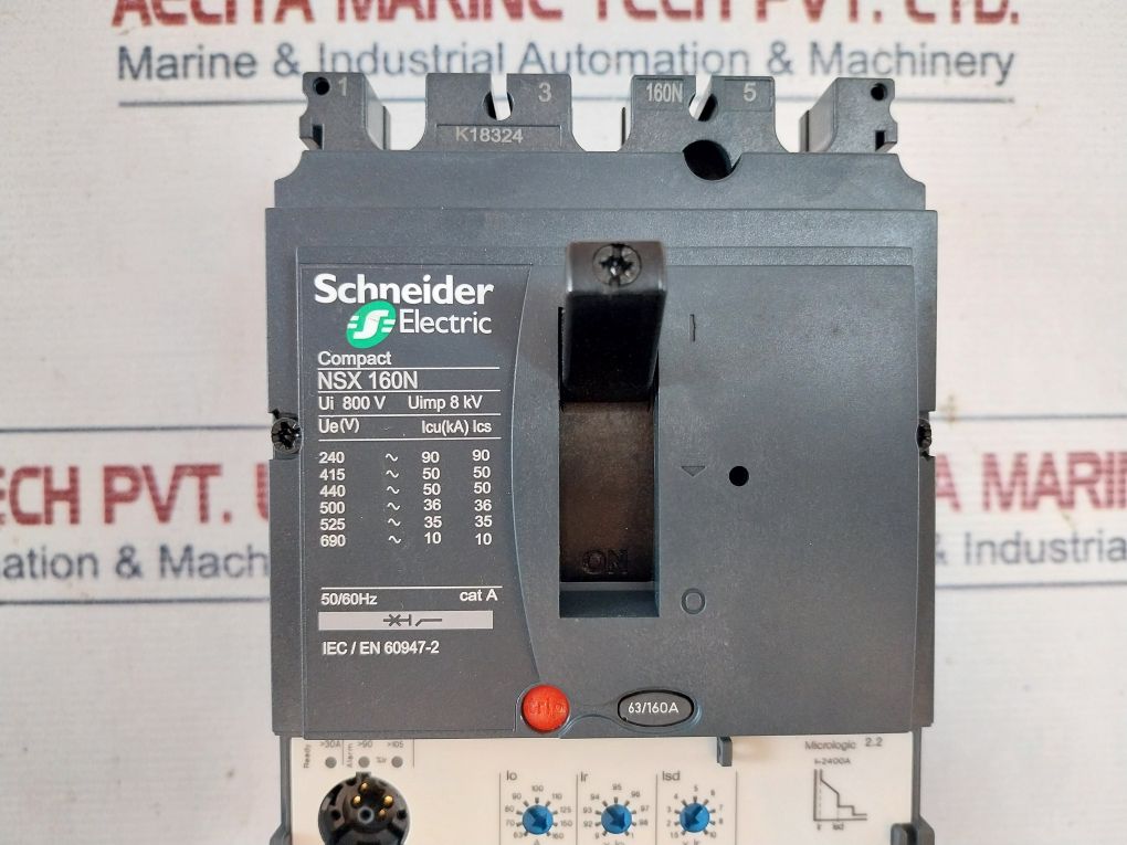 Schneider Electric Nsx 160N Moulded Case Circuit Breaker 160A 3P
