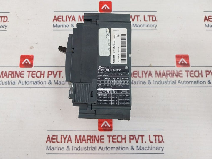 Schneider Electric Nsx 160N Moulded Case Circuit Breaker 160A 3P