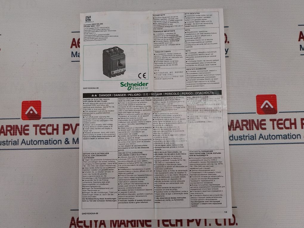 Schneider Electric Nsx 250 F Moulded Case Circuit Breaker Lv431770
