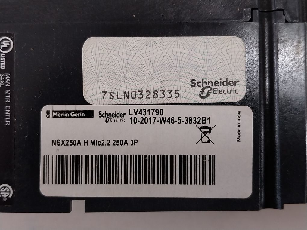 Schneider Electric Nsx 250H Circuit Breaker 250A