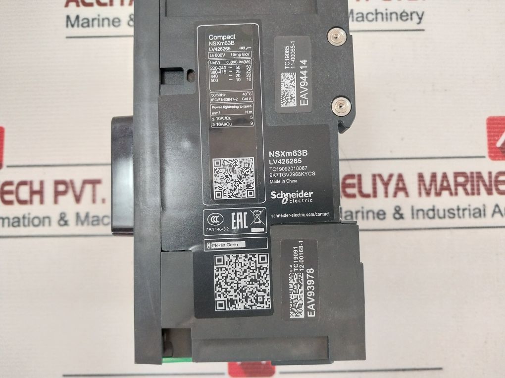 Schneider Electric Nsxm63B Circuit Breaker