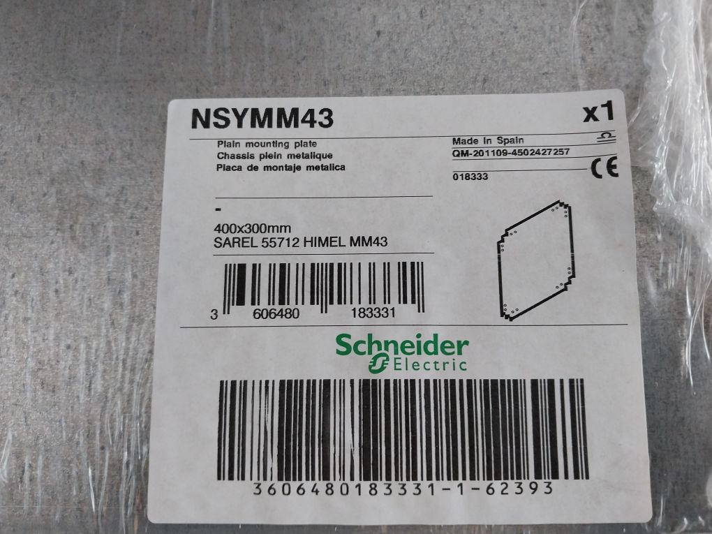 Schneider Electric Nsyplm43 Polyester Wall Encl. Plm Plain Door