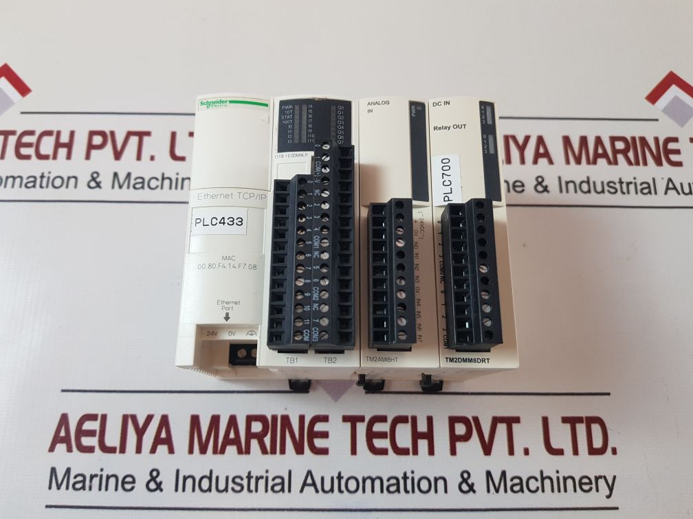 Schneider Electric Otb1E0Dm9Lp,Tm2Ami8Ht,Tm2Dmm8Drt Module Rack